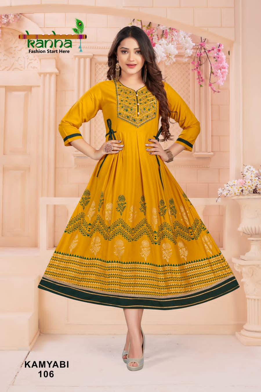 Kanha Kamyabi Designer Fancy Wear Wholesale Anarkali Kurtis
